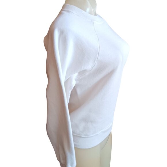 Vintage Women's Small Crewneck Sweatshirt 80's Fleece USA Made 1980's Cotton - Picture 4 of 7